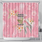 Personalised Galah Cockatoo Fighting in Pink Shower Curtain Australian Breast Cancer Spirit - Aussie Hoodie