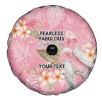 Personalised Galah Cockatoo Fighting in Pink Spare Tire Cover Australian Breast Cancer Spirit - Aussie Hoodie