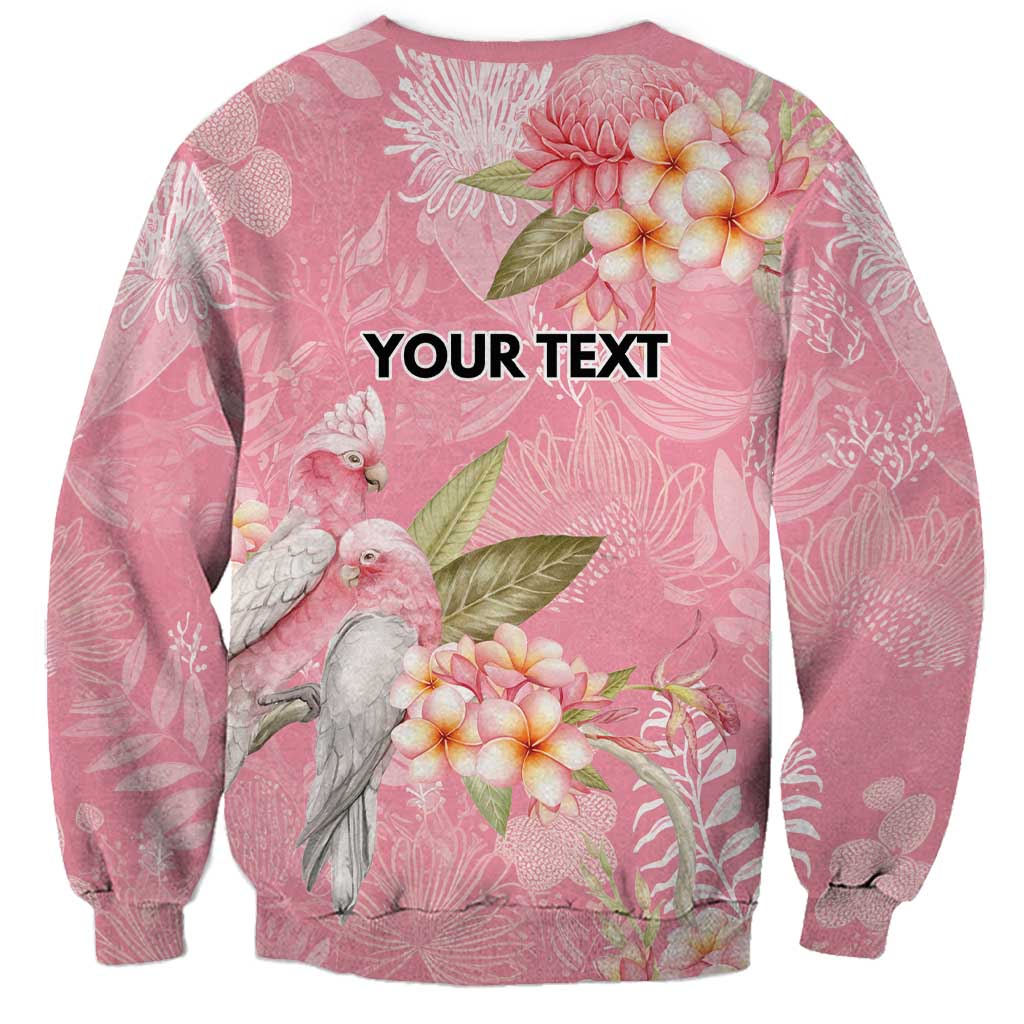 Personalised Galah Cockatoo Fighting in Pink Sweatshirt Australian Breast Cancer Spirit - Aussie Hoodie