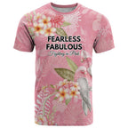 Personalised Galah Cockatoo Fighting in Pink T Shirt Australian Breast Cancer Spirit - Aussie Hoodie