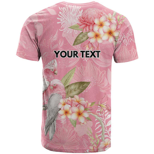 Personalised Galah Cockatoo Fighting in Pink T Shirt Australian Breast Cancer Spirit - Aussie Hoodie