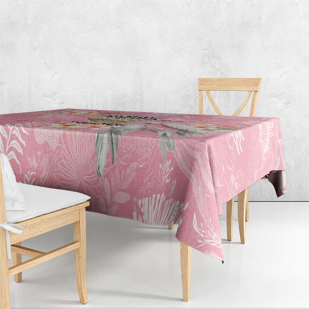 Personalised Galah Cockatoo Fighting in Pink Tablecloth Australian Breast Cancer Spirit - Aussie Hoodie