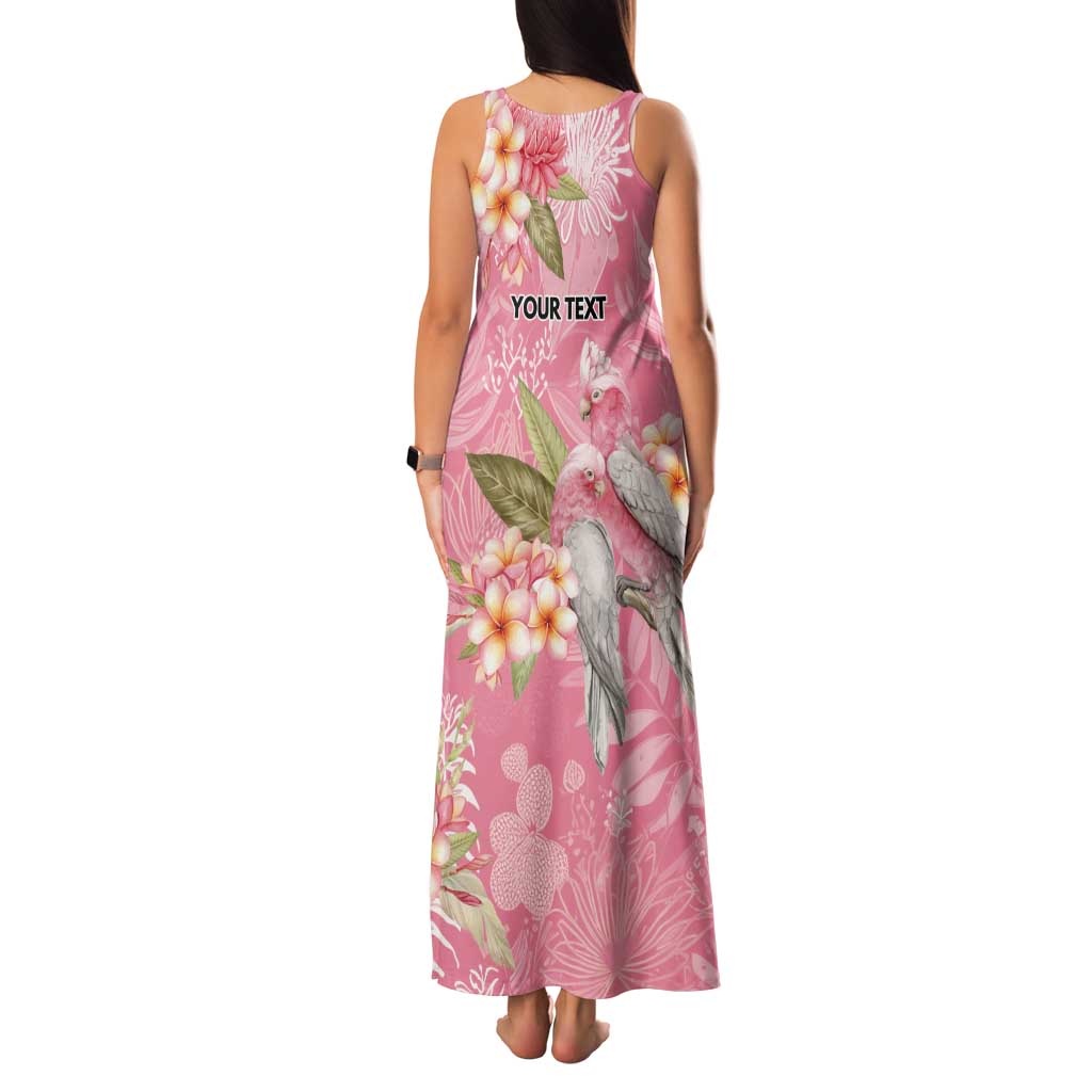 Personalised Galah Cockatoo Fighting in Pink Tank Maxi Dress Australian Breast Cancer Spirit - Aussie Hoodie