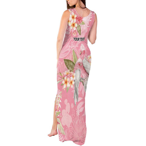 Personalised Galah Cockatoo Fighting in Pink Tank Maxi Dress Australian Breast Cancer Spirit - Aussie Hoodie