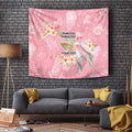 Personalised Galah Cockatoo Fighting in Pink Tapestry Australian Breast Cancer Spirit - Aussie Hoodie