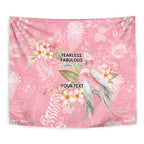 Personalised Galah Cockatoo Fighting in Pink Tapestry Australian Breast Cancer Spirit - Aussie Hoodie