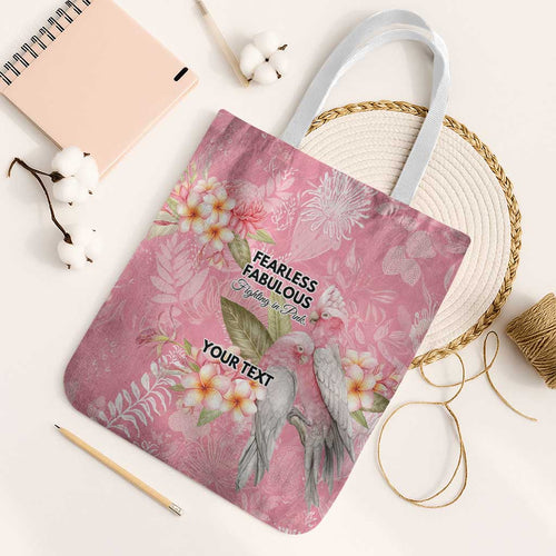 Personalised Galah Cockatoo Fighting in Pink Tote Bag Australian Breast Cancer Spirit - Aussie Hoodie