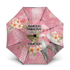 Personalised Galah Cockatoo Fighting in Pink Umbrella Australian Breast Cancer Spirit - Aussie Hoodie