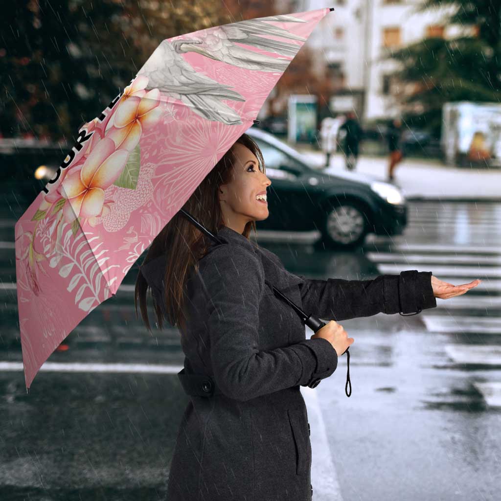 Personalised Galah Cockatoo Fighting in Pink Umbrella Australian Breast Cancer Spirit - Aussie Hoodie