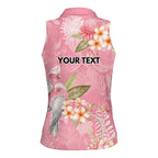 Personalised Galah Cockatoo Fighting in Pink Women Sleeveless Polo Shirt Australian Breast Cancer Spirit - Aussie Hoodie