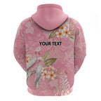 Personalised Galah Cockatoo Fighting in Pink Zip Hoodie Australian Breast Cancer Spirit - Aussie Hoodie