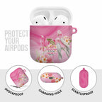 Personalised I Wear Pink For The Fight AirPods Case Australian Breast Cancer Spirit - Aussie Hoodie