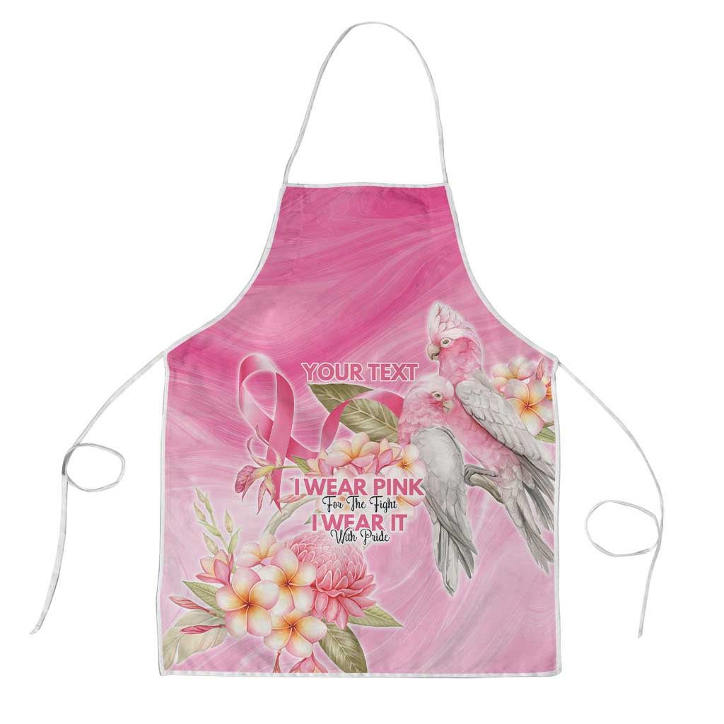 Personalised I Wear Pink For The Fight Apron Australian Breast Cancer Spirit - Aussie Hoodie
