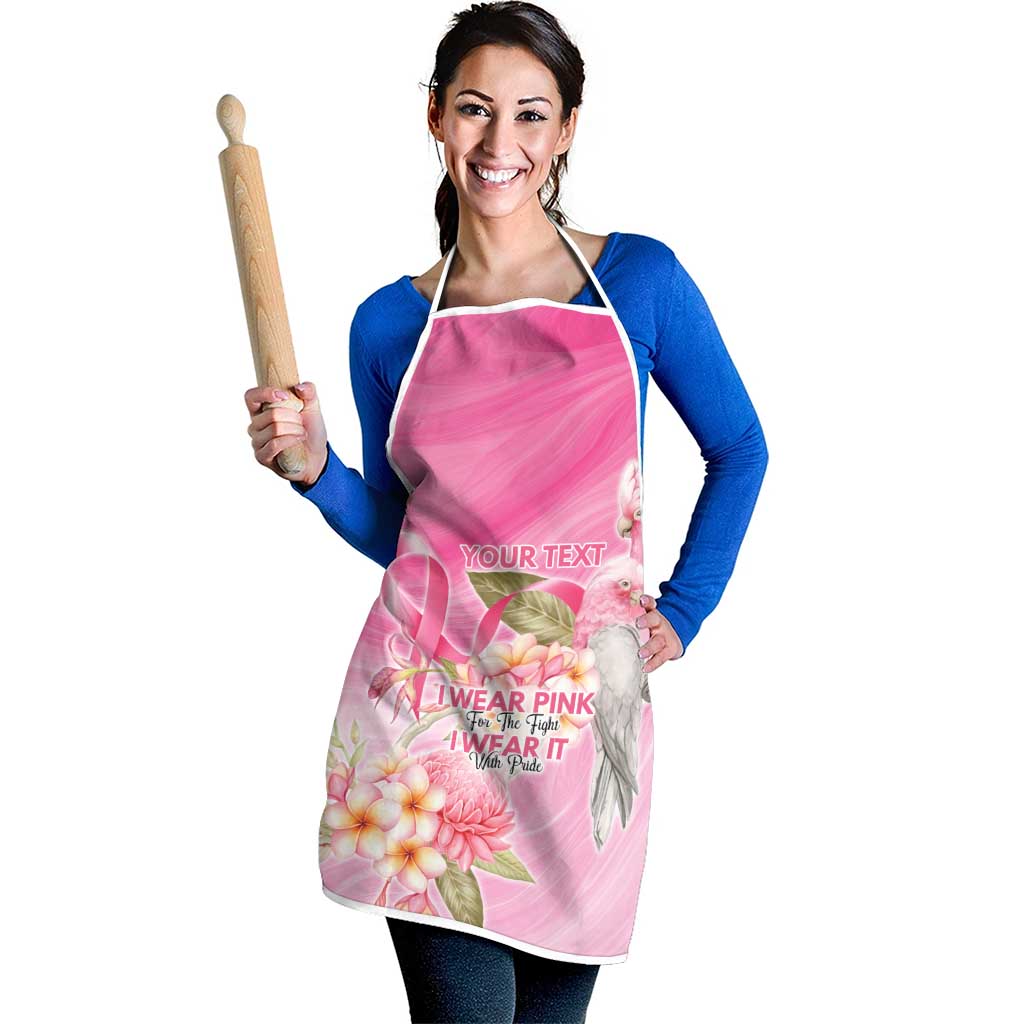 Personalised I Wear Pink For The Fight Apron Australian Breast Cancer Spirit - Aussie Hoodie