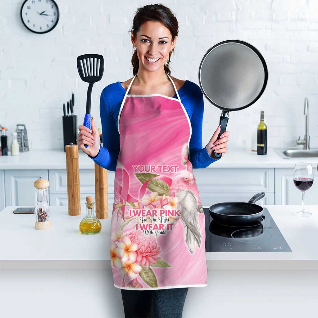 Personalised I Wear Pink For The Fight Apron Australian Breast Cancer Spirit - Aussie Hoodie