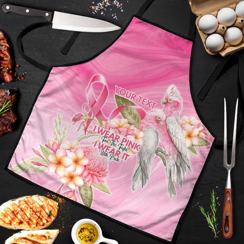 Personalised I Wear Pink For The Fight Apron Australian Breast Cancer Spirit - Aussie Hoodie