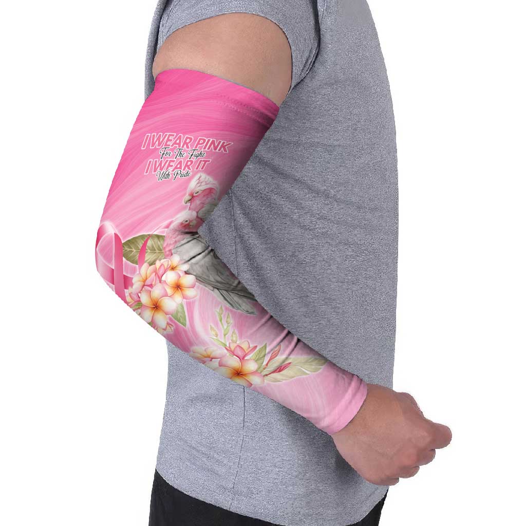 Personalised I Wear Pink For The Fight Arm Sleeves Australian Breast Cancer Spirit - Aussie Hoodie