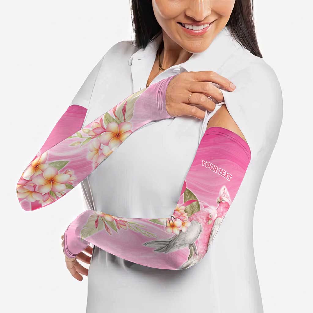 Personalised I Wear Pink For The Fight Arm Sleeves Australian Breast Cancer Spirit - Aussie Hoodie
