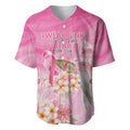 Personalised I Wear Pink For The Fight Baseball Jersey Australian Breast Cancer Spirit - Aussie Hoodie