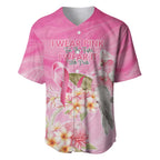 Personalised I Wear Pink For The Fight Baseball Jersey Australian Breast Cancer Spirit - Aussie Hoodie
