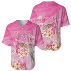 Personalised I Wear Pink For The Fight Baseball Jersey Australian Breast Cancer Spirit - Aussie Hoodie