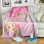 Personalised I Wear Pink For The Fight Blanket Australian Breast Cancer Spirit - Aussie Hoodie