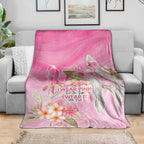 Personalised I Wear Pink For The Fight Blanket Australian Breast Cancer Spirit - Aussie Hoodie