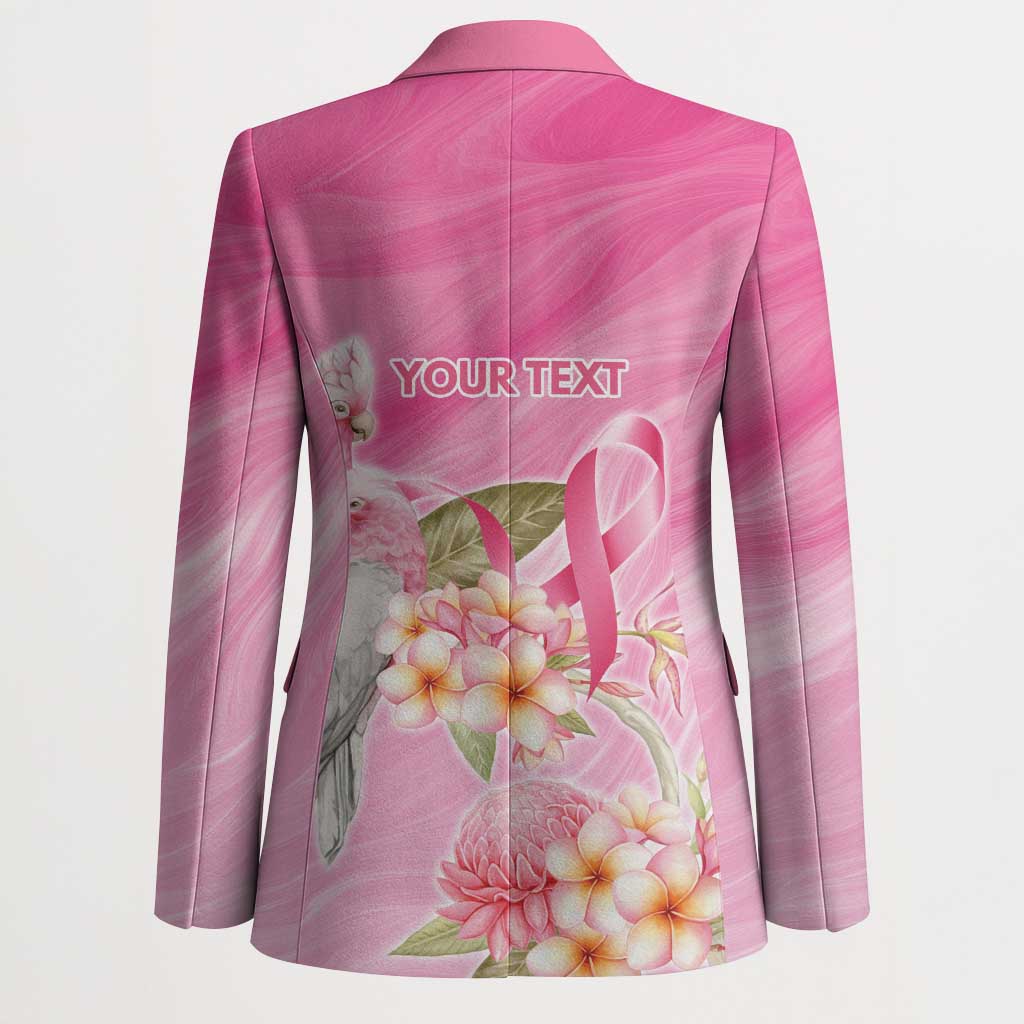 Personalised I Wear Pink For The Fight Blazer Australian Breast Cancer Spirit - Aussie Hoodie