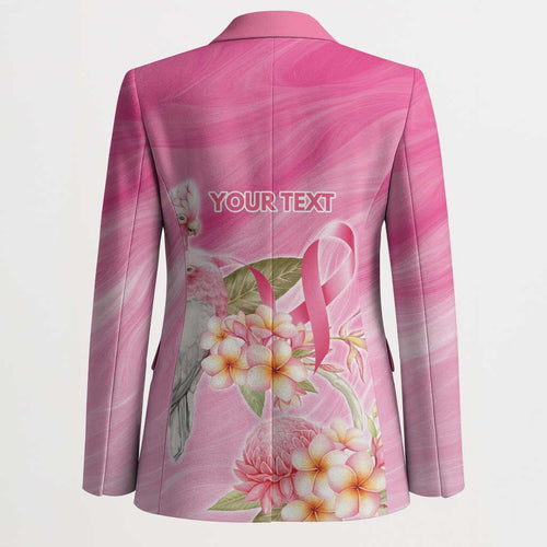 Personalised I Wear Pink For The Fight Blazer Australian Breast Cancer Spirit - Aussie Hoodie