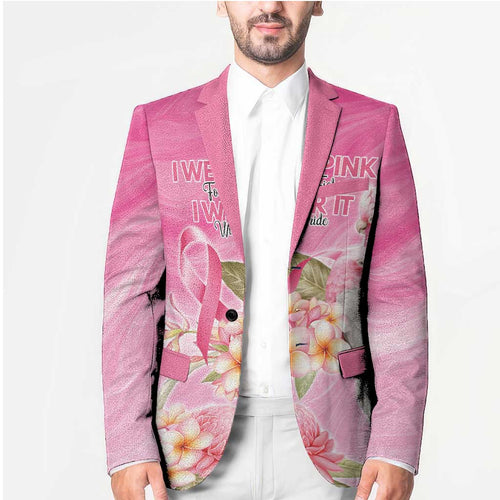 Personalised I Wear Pink For The Fight Blazer Australian Breast Cancer Spirit - Aussie Hoodie