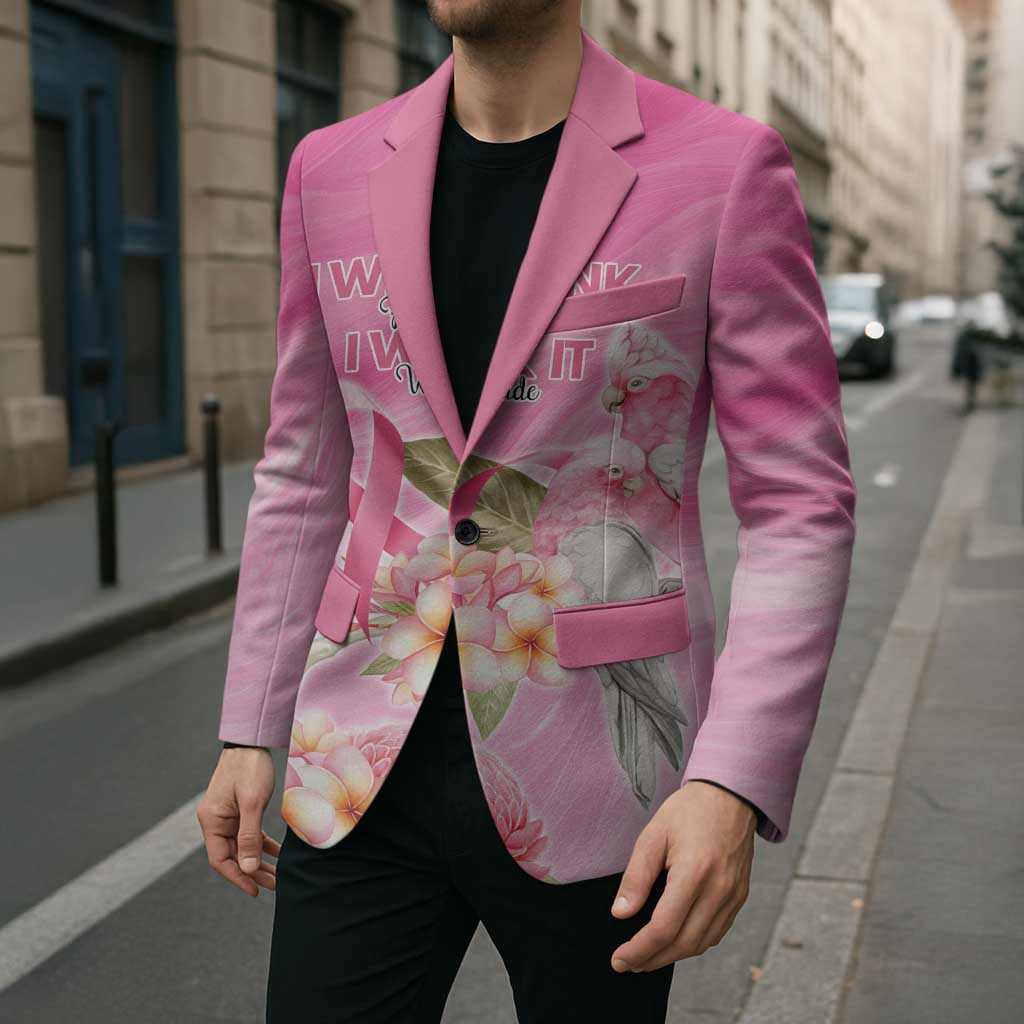 Personalised I Wear Pink For The Fight Blazer Australian Breast Cancer Spirit - Aussie Hoodie