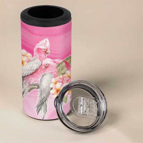 Personalised I Wear Pink For The Fight 4 in 1 Can Cooler Tumbler Australian Breast Cancer Spirit - Aussie Hoodie