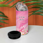 Personalised I Wear Pink For The Fight 4 in 1 Can Cooler Tumbler Australian Breast Cancer Spirit - Aussie Hoodie
