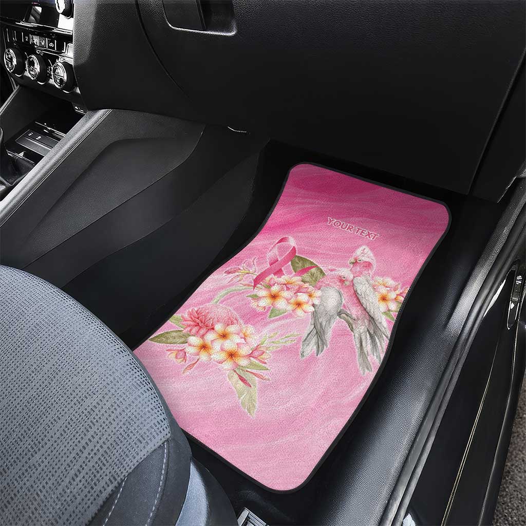 Personalised I Wear Pink For The Fight Car Mats Australian Breast Cancer Spirit - Aussie Hoodie