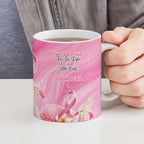 Personalised I Wear Pink For The Fight Ceramic Mug Australian Breast Cancer Spirit - Aussie Hoodie