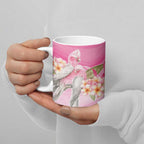 Personalised I Wear Pink For The Fight Ceramic Mug Australian Breast Cancer Spirit - Aussie Hoodie