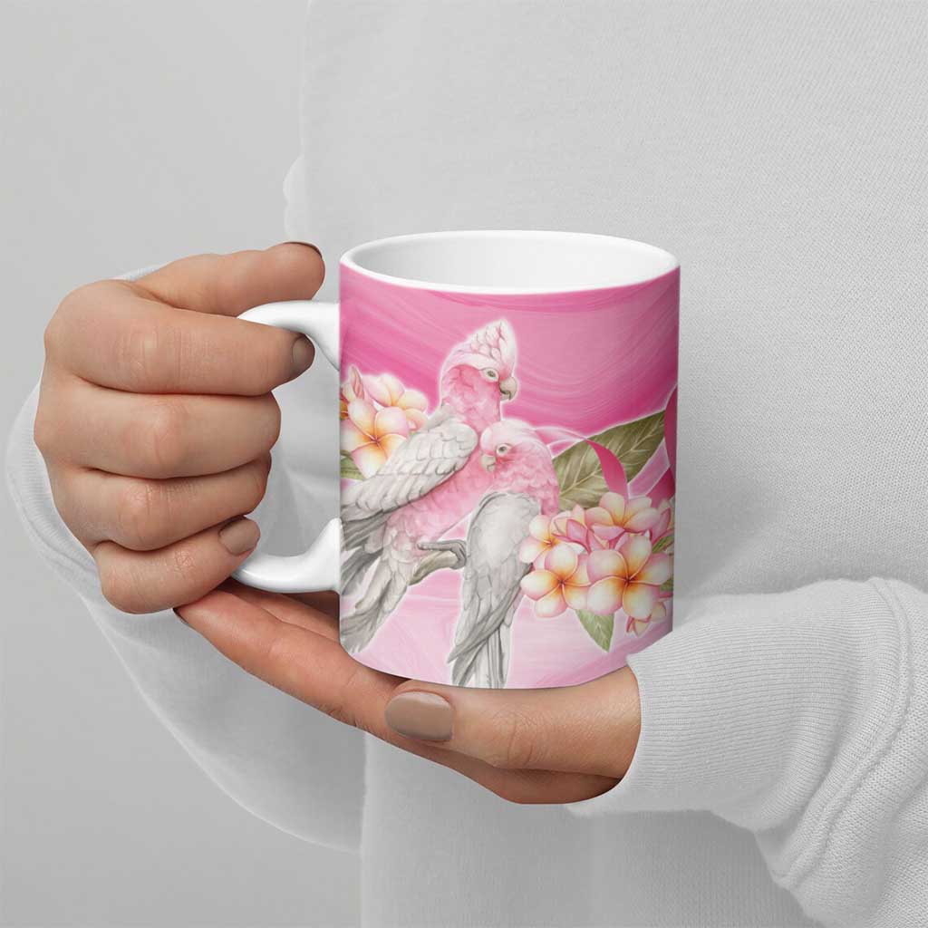 Personalised I Wear Pink For The Fight Ceramic Mug Australian Breast Cancer Spirit - Aussie Hoodie