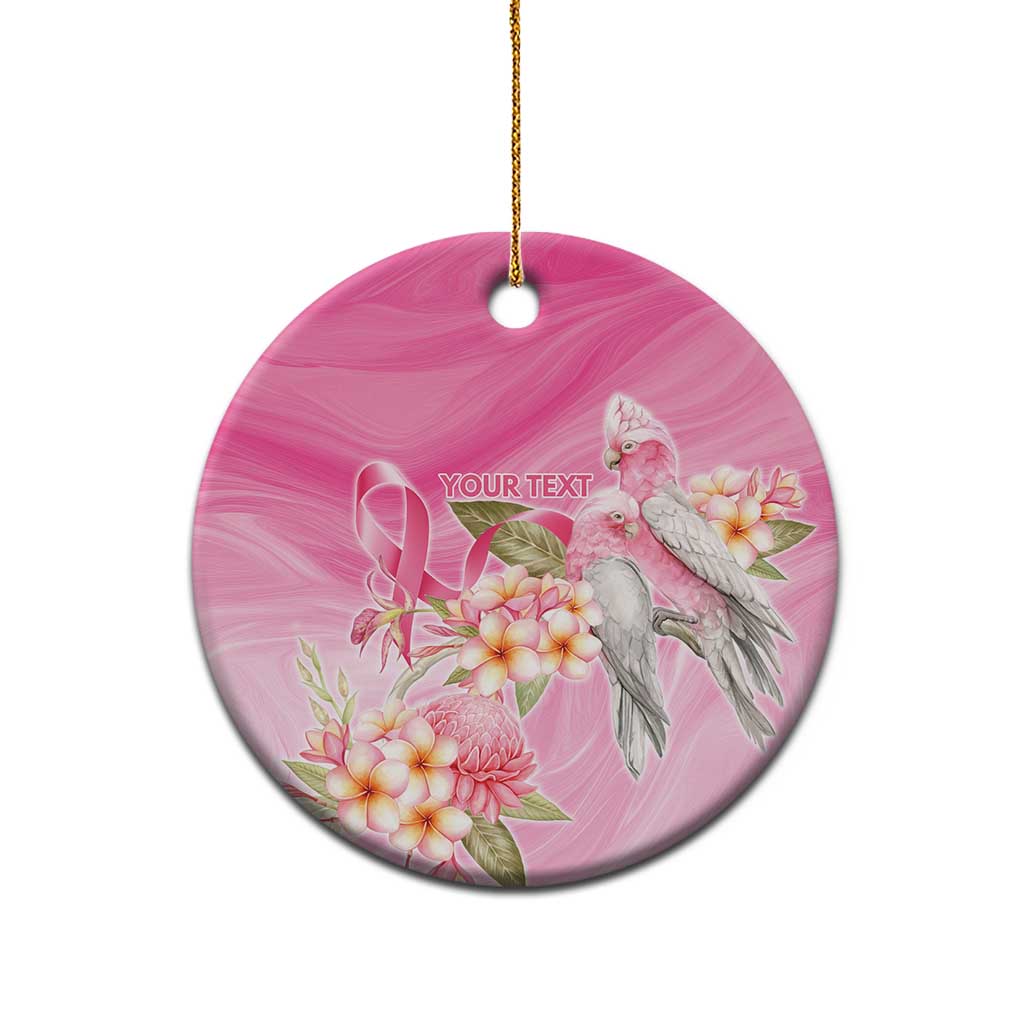 Personalised I Wear Pink For The Fight Ceramic Ornament Australian Breast Cancer Spirit - Aussie Hoodie