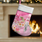Personalised I Wear Pink For The Fight Christmas Stocking Australian Breast Cancer Spirit - Aussie Hoodie