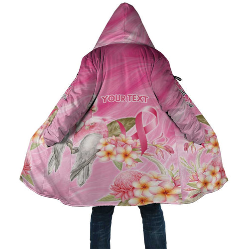 Personalised I Wear Pink For The Fight Cloak Australian Breast Cancer Spirit - Aussie Hoodie