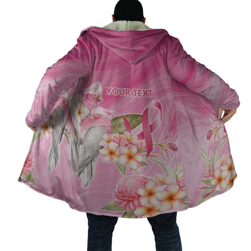 Personalised I Wear Pink For The Fight Cloak Australian Breast Cancer Spirit - Aussie Hoodie