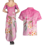 Personalised I Wear Pink For The Fight Couples Matching Summer Maxi Dress and Hawaiian Shirt Australian Breast Cancer Spirit - Aussie Hoodie