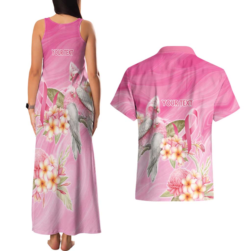 Personalised I Wear Pink For The Fight Couples Matching Tank Maxi Dress and Hawaiian Shirt Australian Breast Cancer Spirit - Aussie Hoodie