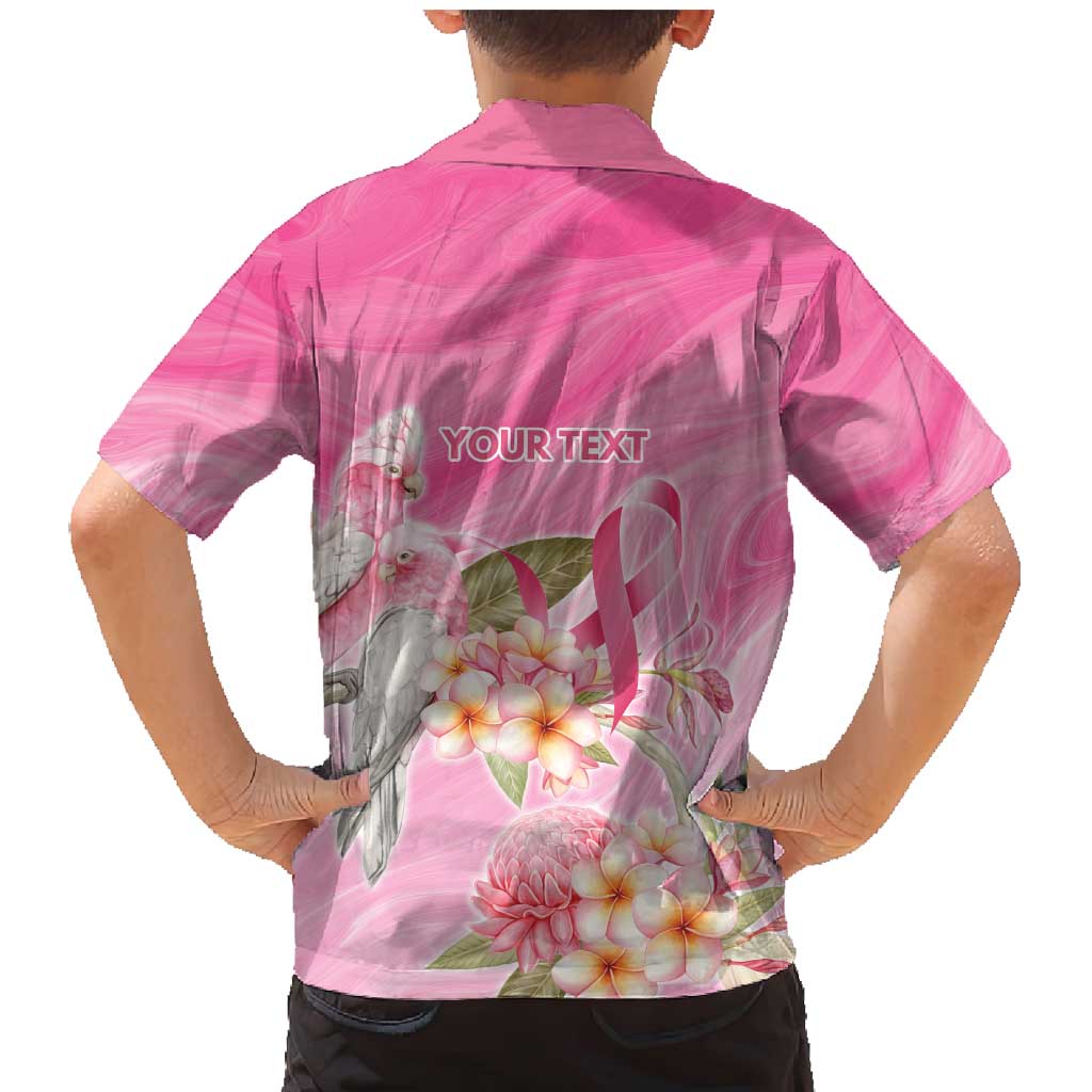 Personalised I Wear Pink For The Fight Family Matching Mermaid Dress and Hawaiian Shirt Australian Breast Cancer Spirit - Aussie Hoodie