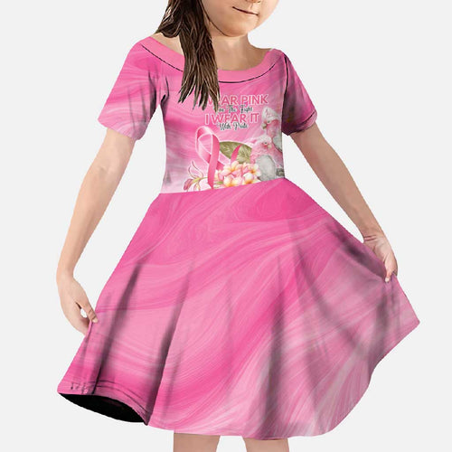 Personalised I Wear Pink For The Fight Family Matching Mermaid Dress and Hawaiian Shirt Australian Breast Cancer Spirit - Aussie Hoodie