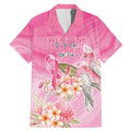 Personalised I Wear Pink For The Fight Family Matching Mermaid Dress and Hawaiian Shirt Australian Breast Cancer Spirit - Aussie Hoodie