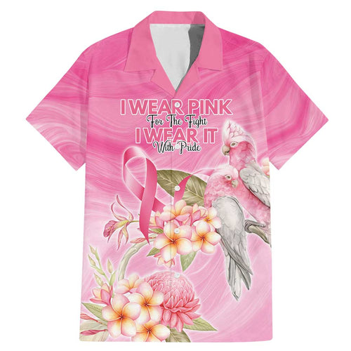 Personalised I Wear Pink For The Fight Family Matching Mermaid Dress and Hawaiian Shirt Australian Breast Cancer Spirit - Aussie Hoodie