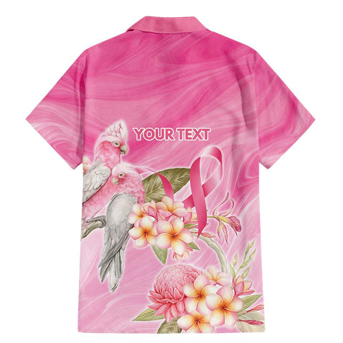 Personalised I Wear Pink For The Fight Family Matching Mermaid Dress and Hawaiian Shirt Australian Breast Cancer Spirit - Aussie Hoodie