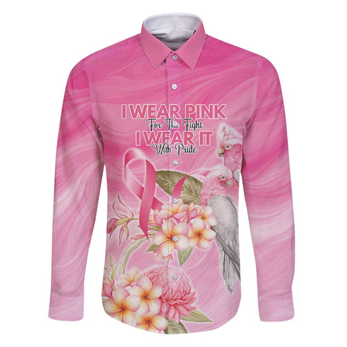 Personalised I Wear Pink For The Fight Family Matching Mermaid Dress and Hawaiian Shirt Australian Breast Cancer Spirit - Aussie Hoodie
