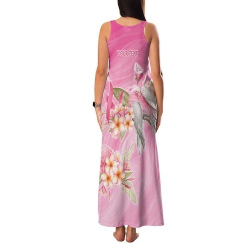 Personalised I Wear Pink For The Fight Family Matching Tank Maxi Dress and Hawaiian Shirt Australian Breast Cancer Spirit - Aussie Hoodie